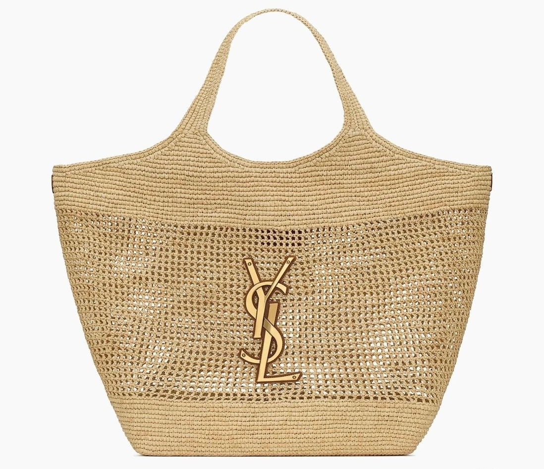 Woven Straw Carry Tote