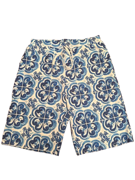 Azure Tile Swim Shorts