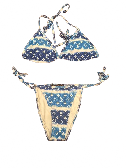 Ocean Monogram String Bikini Set