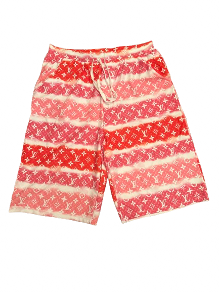 Rose Monogram Drawstring Shorts